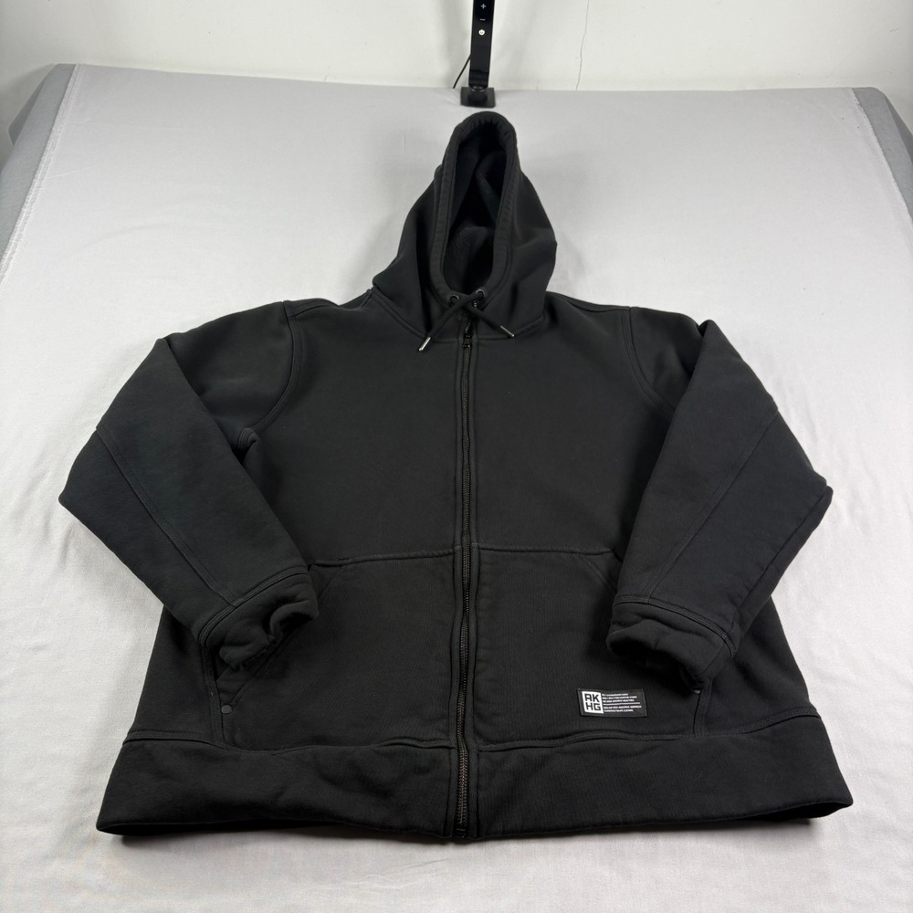 Alaskan Hardgear Hoodie Mens XL Black Full Zip Heavyweight Casual Jacket